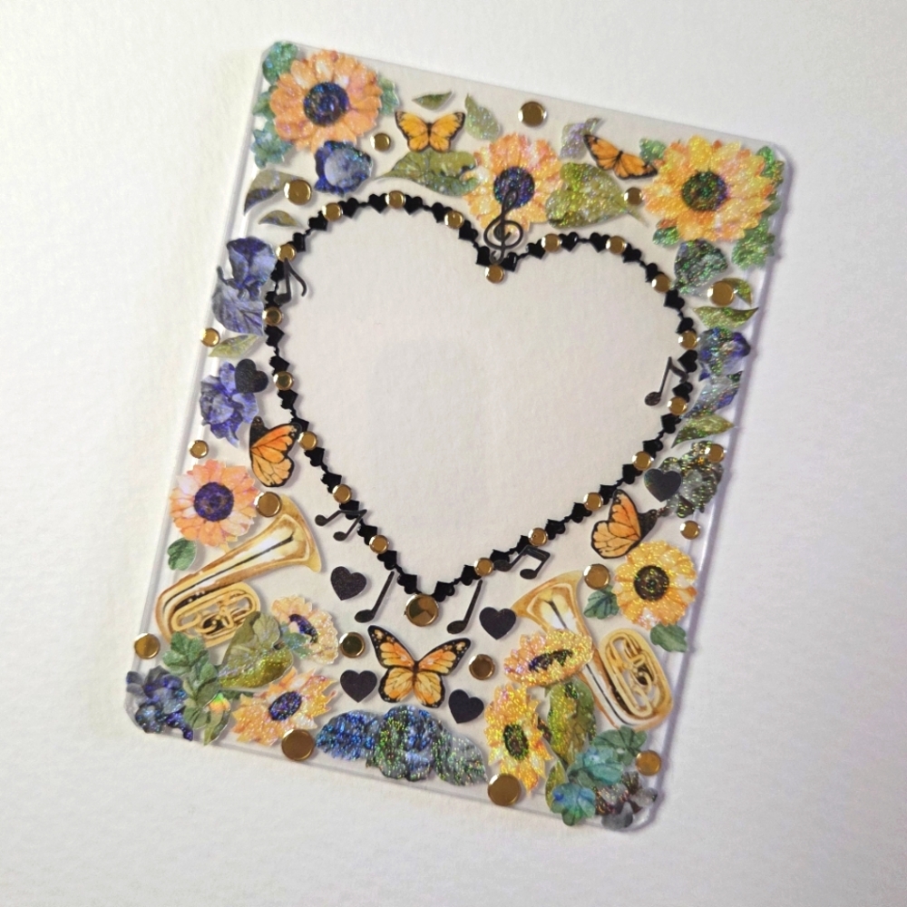 Black And Gold Sunflower Toploader Deco